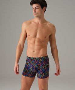 DOREANSE Erkek Modal Çok Renkli Baskılı Boxer 1797